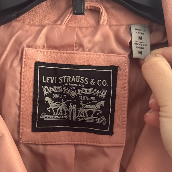 Levi's womens Faux Leather Asymmetrical Moto Jacket size M - Picture 8 of 11